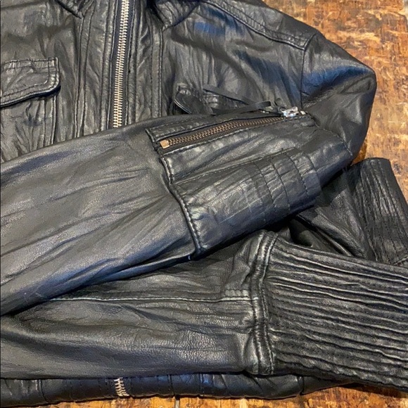 Leather Bomber Jacket by Kenna T - MOVING SALE 🔥 - Picture 10 of 10